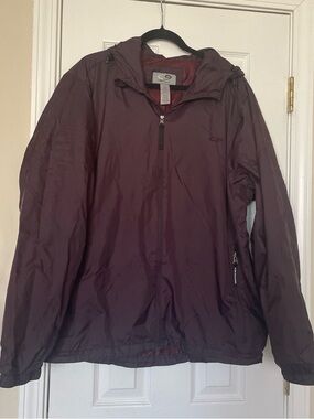 Champion Men's Hooded Windbreaker - Burgundy